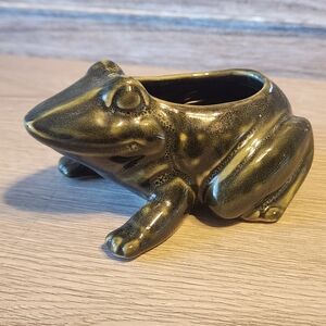 POTTERY BY KATHY Frog  Planter Small Indoor Outdoor Ceramic Figure Pot Succulent
